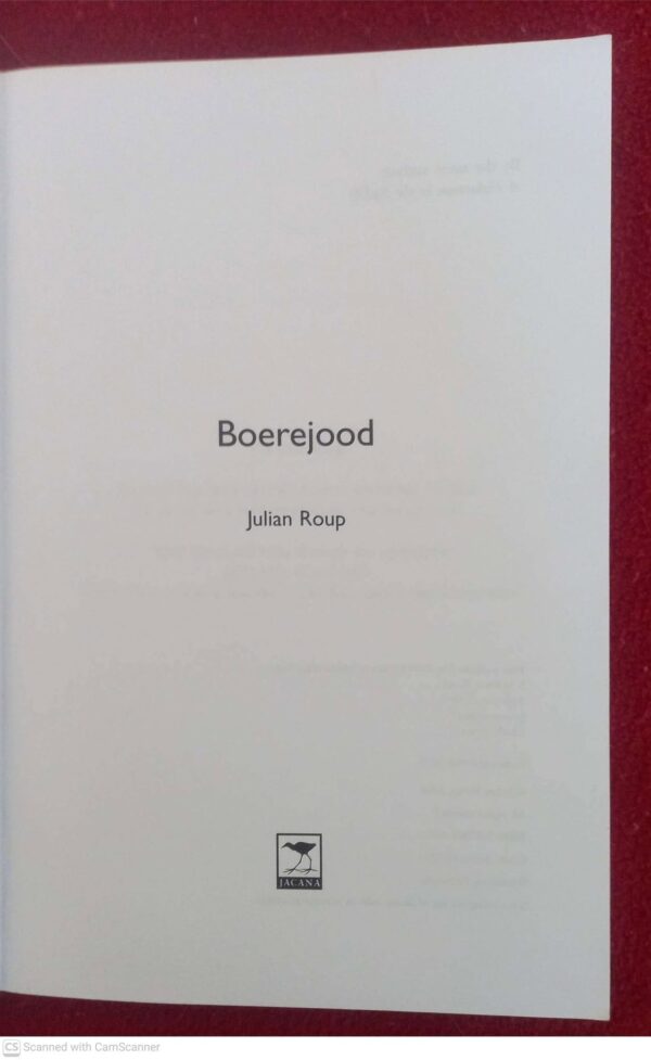 Boerejood — Julian Roup secondhand book