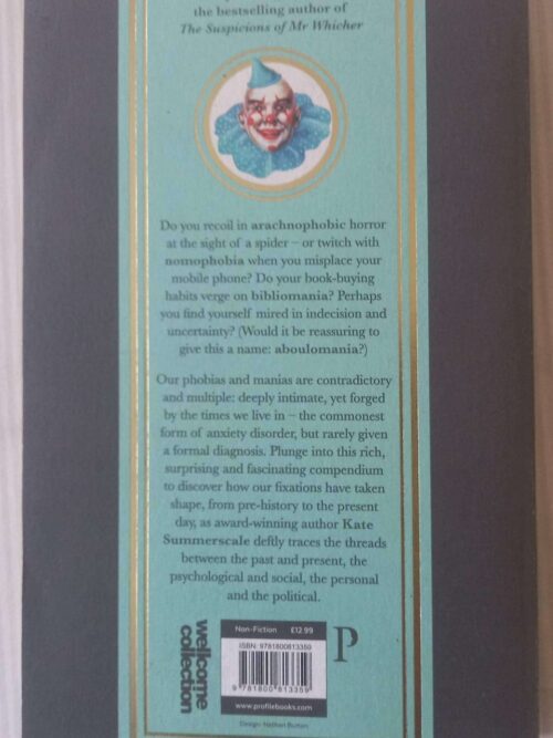 The Book Of Phobias And Manias — Kate Summerscale secondhand book