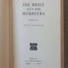 Die Brief Aan Die Hebreërs — F. C. Fensham secondhand book