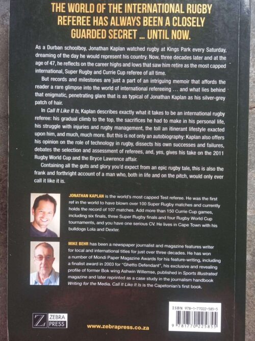 Call It Like It Is: The Jonathan Kaplan Story — Mike Behr secondhand book