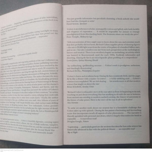 Chasing The Sun — Richard Cohen secondhand book