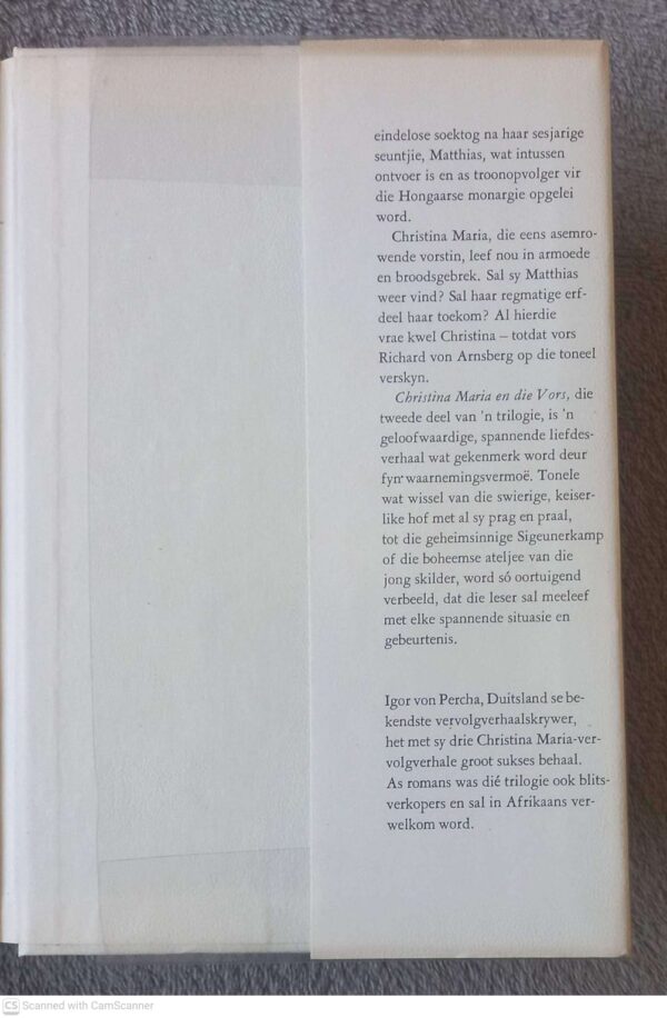 Christina Maria En Die Vors — Igor Von Percha secondhand book