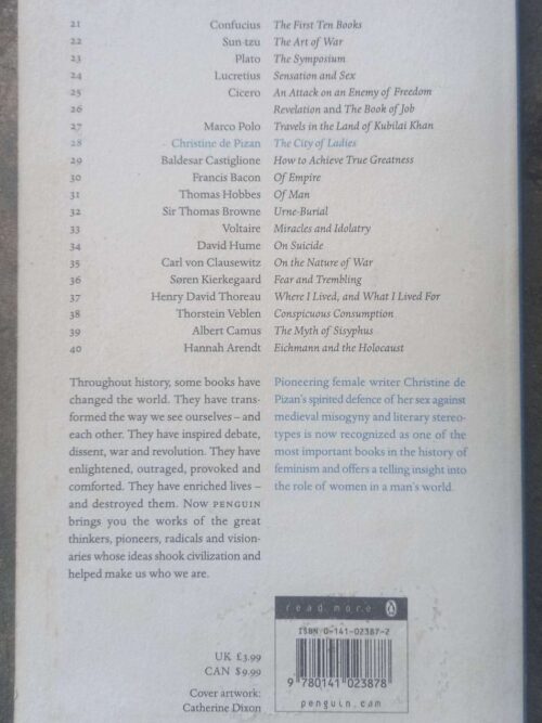 City Of Ladies — Christine De Pizan secondhand book