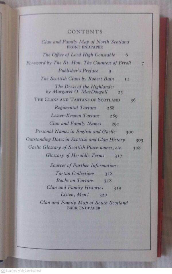 The Clans And Tartans Of Scotland — Robert Bain secondhand book
