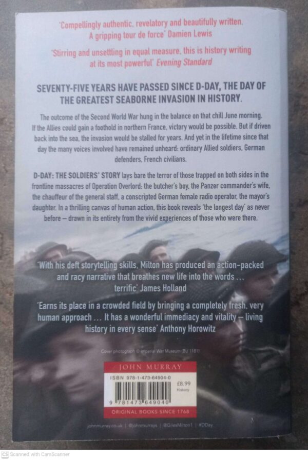D-Day: The Soldiers’ Story — Giles Milton secondhand book
