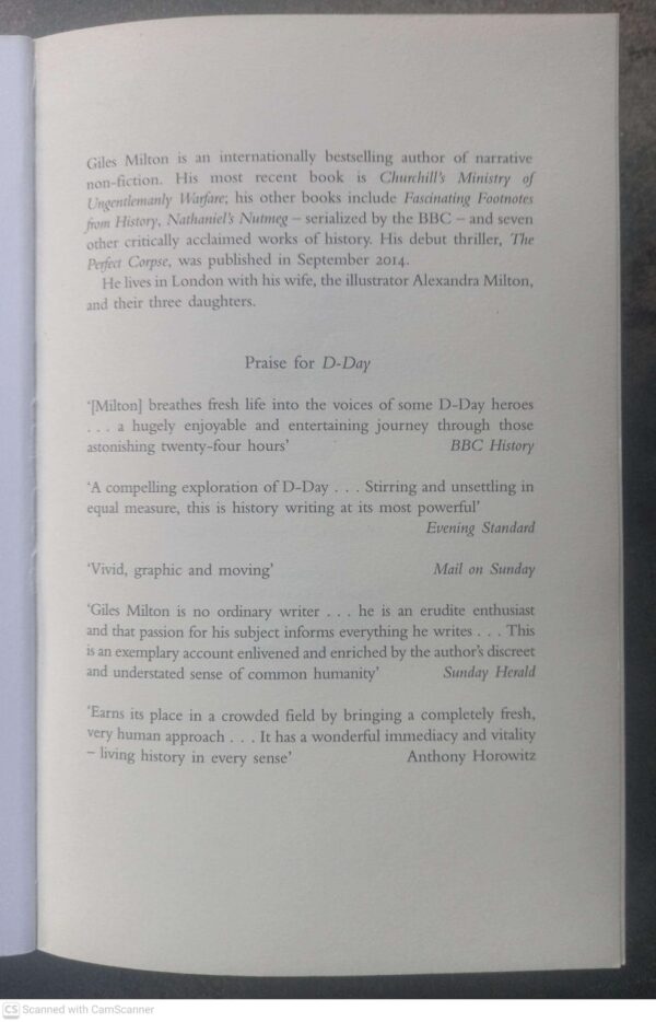 D-Day: The Soldiers’ Story — Giles Milton secondhand book