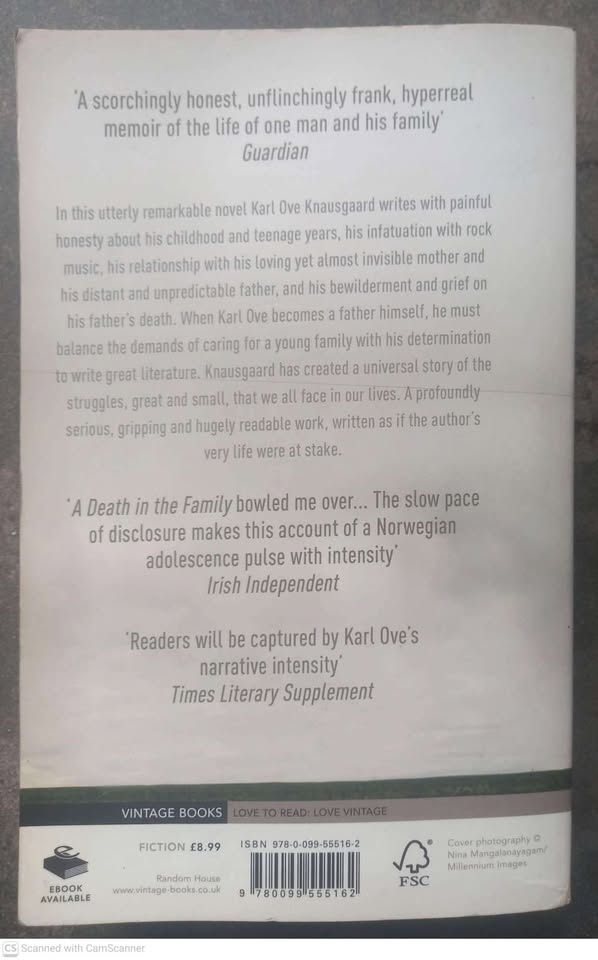 Death in the Family2 A Death In The Family — Karl Ove Knausgaard secondhand book