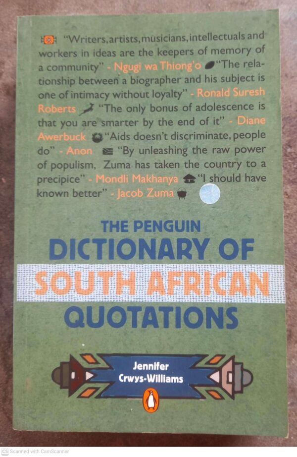 Dictionary Of South African Quotations — Jennifer Crwys-Williams secondhand book