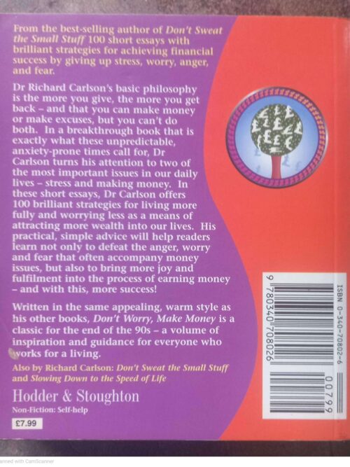 Don’t Worry, Make Money — Richard Carlson secondhand book