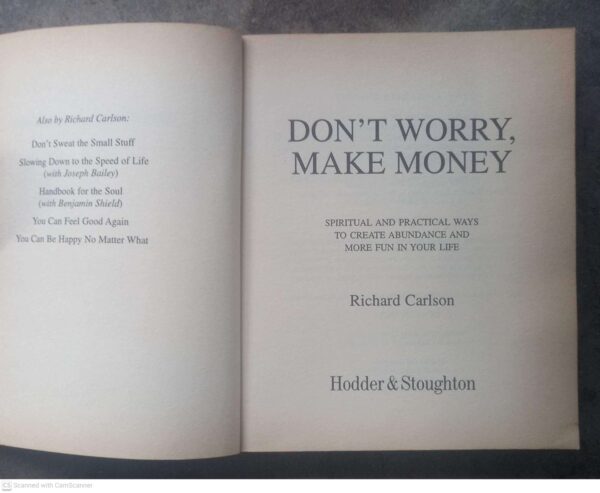 Don’t Worry, Make Money — Richard Carlson secondhand book