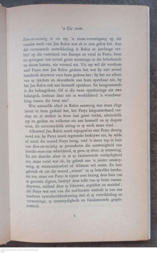 Een-En-twintig — Jan Sebastian Rabie secondhand book
