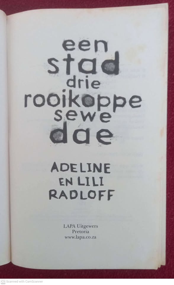 Een Stad, Drie Rooikoppe, Sewe Dae — Adeline Radloff, Lili Radloff secondhand book