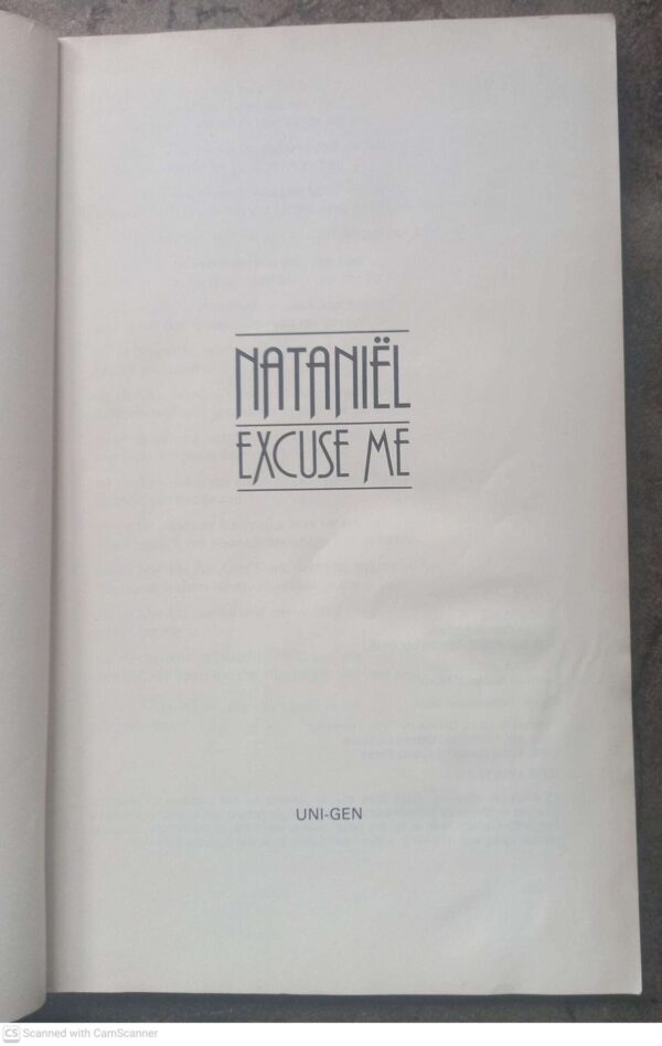 Excuse Me4 Excuse Me — Nataniël secondhand book