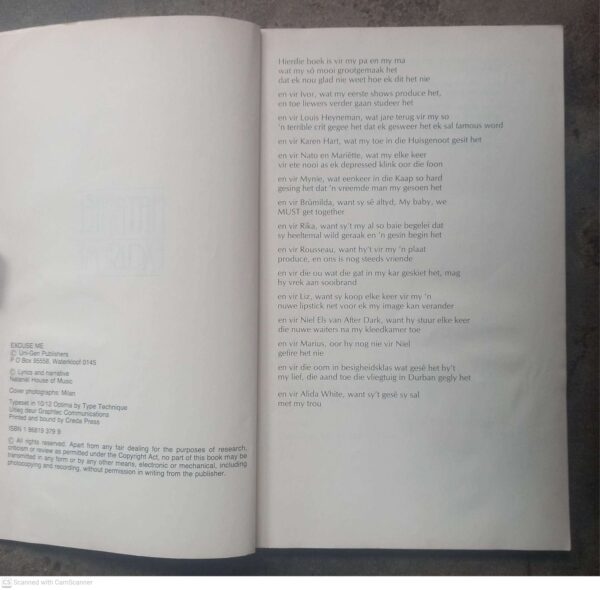 Excuse Me5 Excuse Me — Nataniël secondhand book
