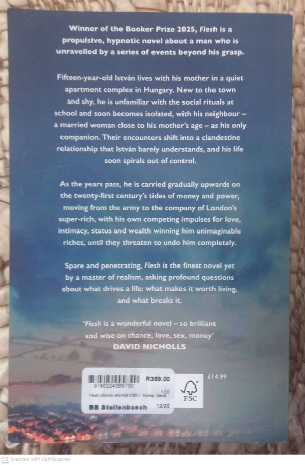 Flesh — David Szalay secondhand book