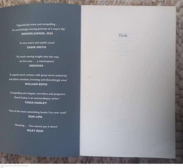 Flesh — David Szalay secondhand book
