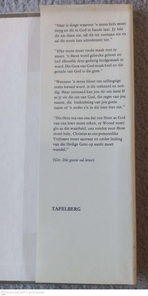 Die Goeie Sal Lewe — I. L. De Villiers secondhand book