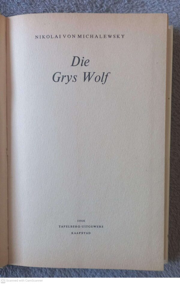 Die Grys Wolf — Nikolai Von Michalewsky secondhand book