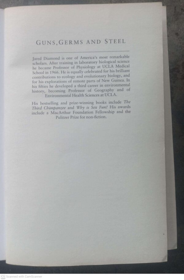 Guns, Germs and Steel3 Guns, Germs And Steel — Jared Diamond secondhand book