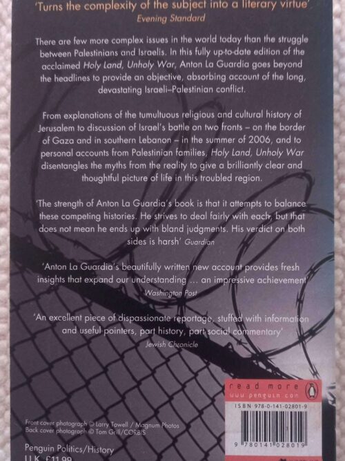 Holy Land, Unholy War: Israelis And Palestinians — Anton La Guardia secondhand book
