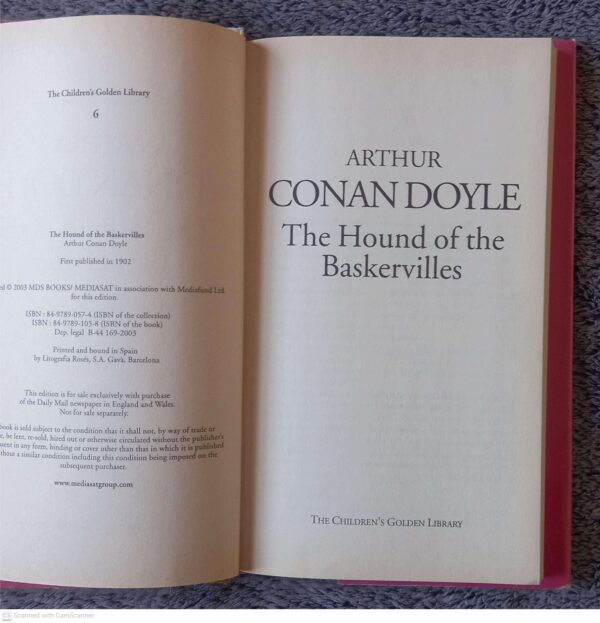The Hound Of The Baskervilles – Arthur Conan Doyle secondhand book