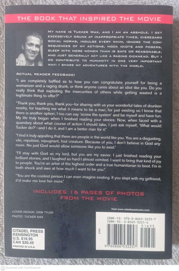 I Hope They Serve Beer In Hell — Tucker Max secondhand book