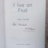 I Live on Fruit3 I Live On Fruit — Essie Honiball *SIGNED* secondhand book