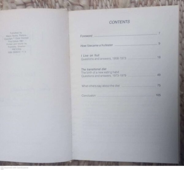 I Live on Fruit4 I Live On Fruit — Essie Honiball *SIGNED* secondhand book