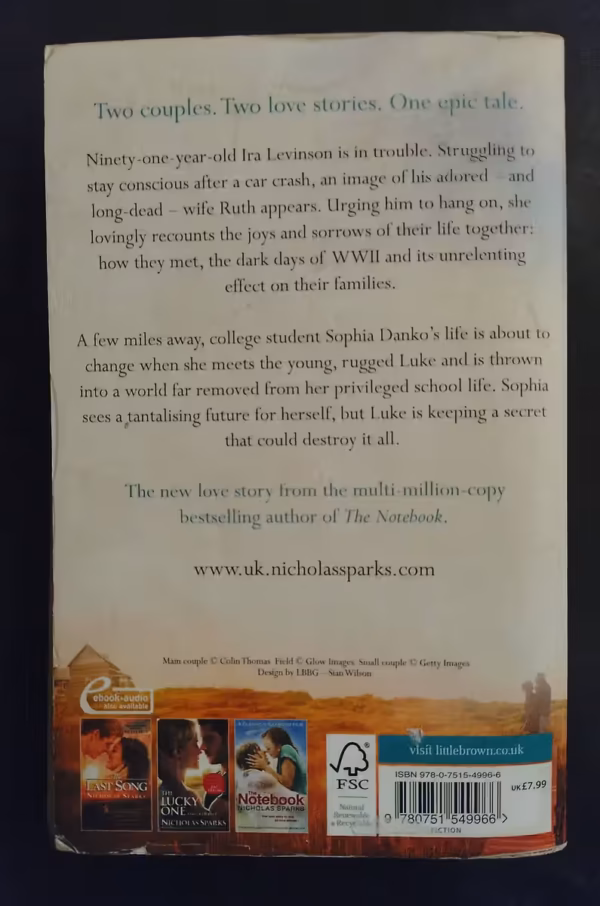 The Longest Ride – Nicholas Sparks secondhand book