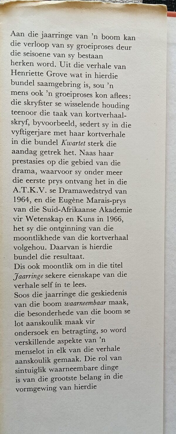 Jaarringe 12 Kortverhale – Henriette Grove secondhand book