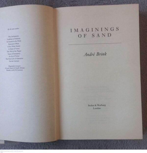 Imaginings of Sand5 Imaginings Of Sand – André Brink secondhand book