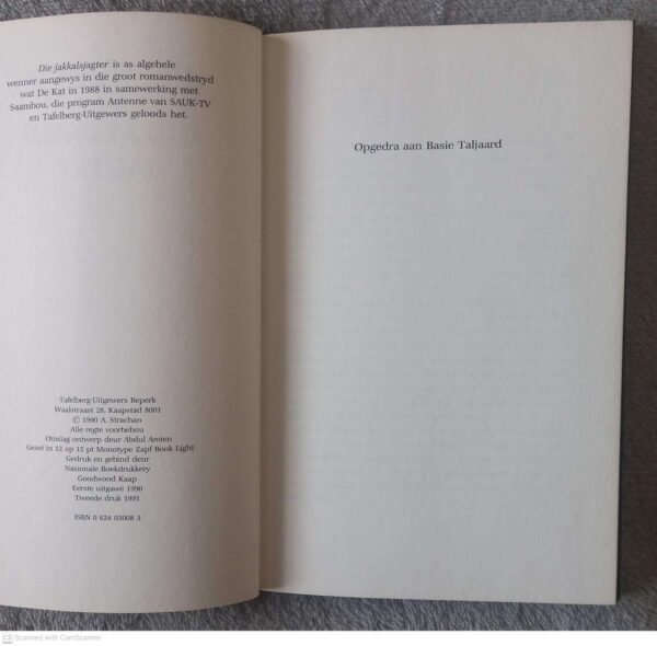 Die Jakkalsjagter — Alexander Strachan secondhand book