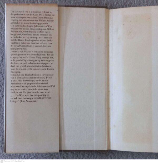 Johannes Van Wyk — J. H. H. De Waal secondhand book