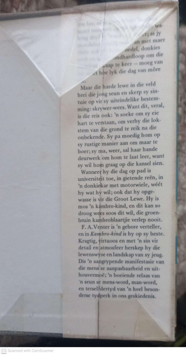 Kambrokind — F. A. Venter secondhand book