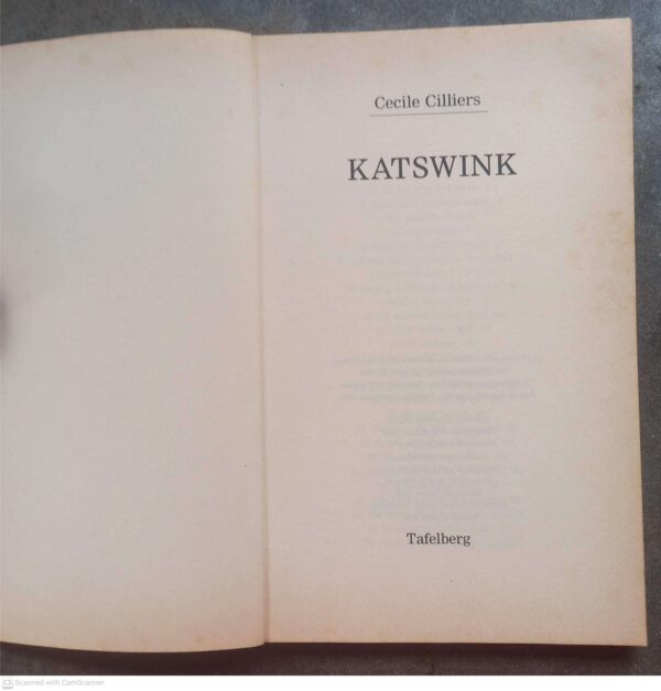Katswink — Cecile Cilliers secondhand book