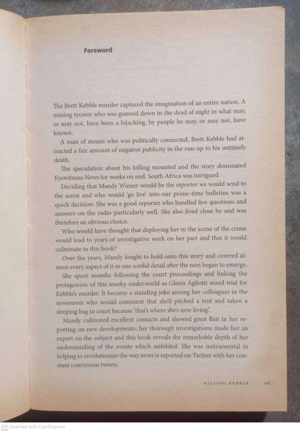Killing Kebble: An Underworld Exposed — Mandy Wiener secondhand book