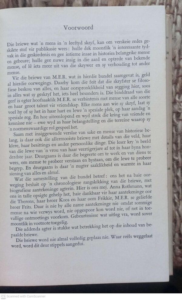 M.E.R: ‘n Kosbare Erfenis: Briewe 1916-1975 — Alba Bouwer, Rykie Van Reenen secondhand book