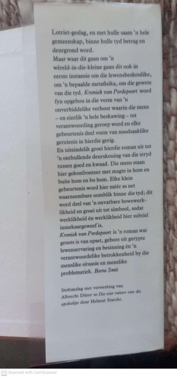 Kroniek Van Perdepoort – Anna M. Louw secondhand book
