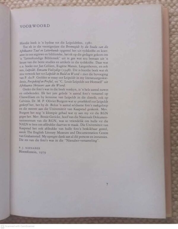 Leipoldt In Beeld En Woord — P. J. Nienaber secondhand book