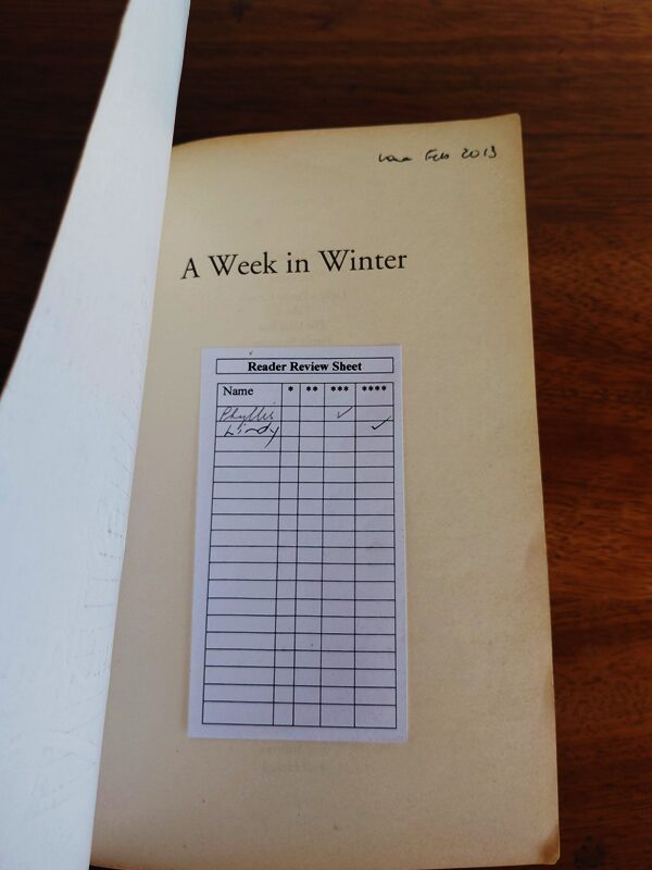 A Week In Winter – Maeve Binchy secondhand book
