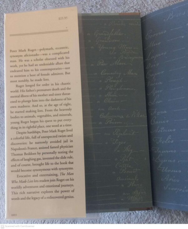 The Man Who Made Lists — Joshua Kendall secondhand book