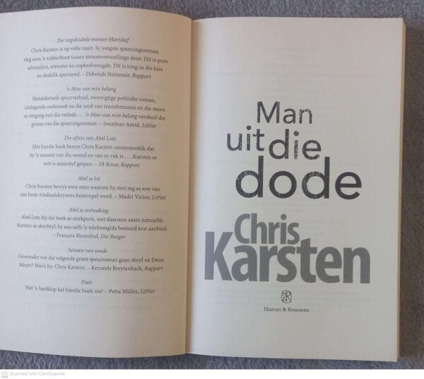 Man uit die dode4 Man Uit Die Dode — Chris Karsten secondhand book