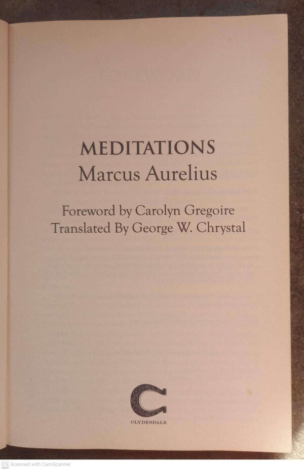 Meditations3 Meditations — Marcus Aurelius secondhand book