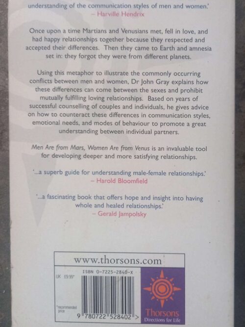 Men Are From Mars, Women Are From Venus — John Gray secondhand book