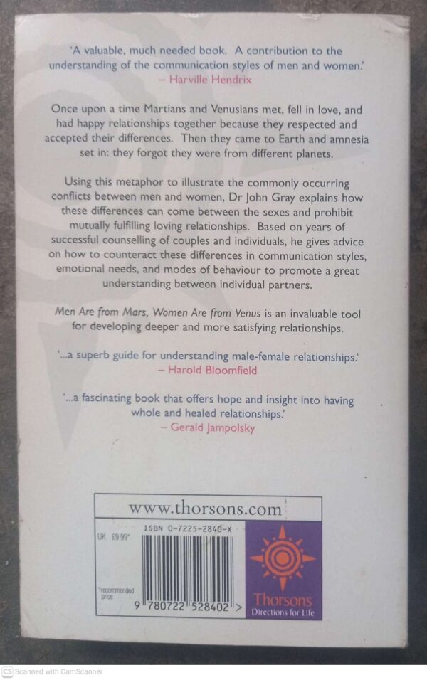 Men Are From Mars, Women Are From Venus — John Gray secondhand book