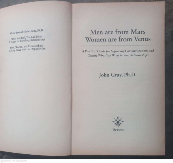 Men Are From Mars, Women Are From Venus — John Gray secondhand book