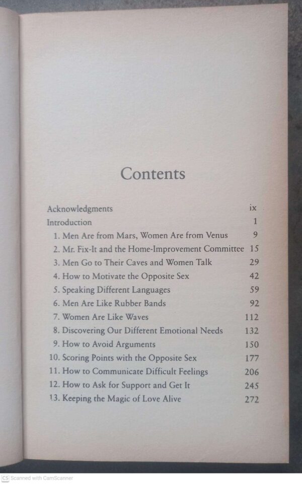 Men Are From Mars, Women Are From Venus — John Gray secondhand book