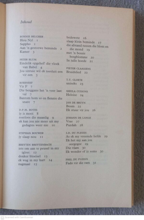 Die Mooiste Afrikaanse Liefdesgedigte — Fanie Olivier secondhand book