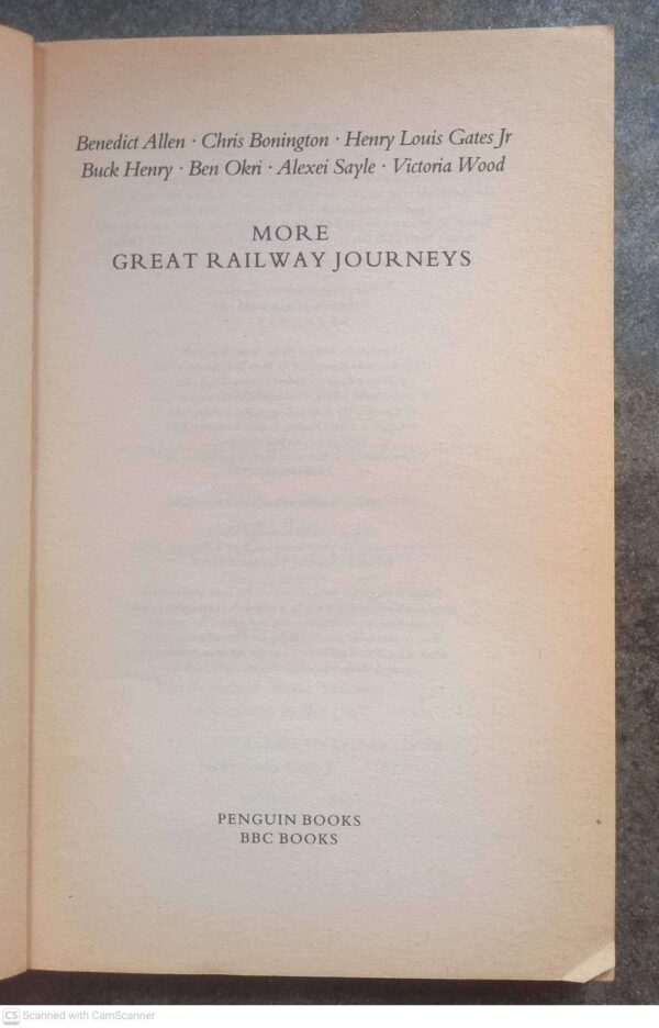 More Great Railway Journeys — Benedict Allen Et Al. secondhand book