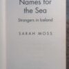Names for the Sea4 Names For The Sea: Strangers In Iceland — Sarah Moss secondhand book